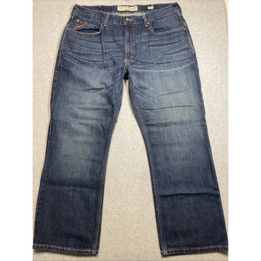 Ariat Legacy M4 Men's Denim Jeans Relaxed Boot Cut Western Wear Cowboy Sz 38/30